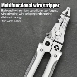 Wire Stripper, Multifunctional Metal Lock Cutting Sharp Wire Cutting Pliers, Used For Household Appliance Repair, Mechanical Repair, Electrician Wire Cutting, Crimping, Splitting, Winding