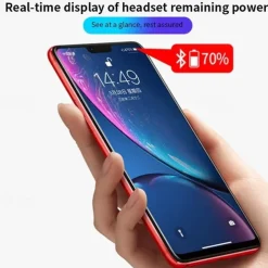 Wireless Bluetooth 5.0 Headset Waterproof Sport Bluetooth Earpiece Business Earhook Earphones Driving Trucker Headset Earbuds Noise Cancelling with Microphone for IOS Android Windows Smartphone