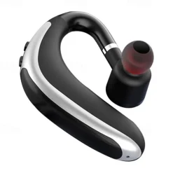 Wireless Bluetooth 5.0 Headset Waterproof Sport Bluetooth Earpiece Business Earhook Earphones Driving Trucker Headset Earbuds Noise Cancelling with Microphone for IOS Android Windows Smartphone