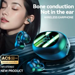 Wireless Bluetooth Earbuds Open Earbuds Clip-On Earbuds Bone Conduction Earbuds For Workout
