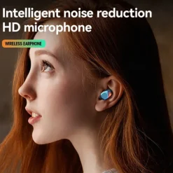 Wireless Bluetooth Earbuds TWS Headphones with LED Power Display in-Ear Stereo Earphones with Microphone