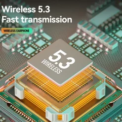 Wireless Bluetooth Earbuds TWS Headphones with LED Power Display in-Ear Stereo Earphones with Microphone