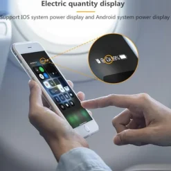 Wireless Bluetooth5.0 Headphone, Long Standby Business Earphone with Microphone, Waterproof Sport Bluetooth Headset, Noise Cancelling Earhook Earbuds for IOS Android Windows Smartphone