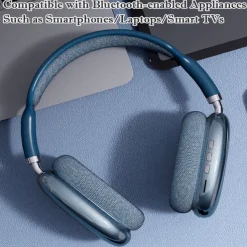 Wireless Bluetooth Headphones with Noise Reduction, Stereo Sound Earphones for Gaming, Phones, or PC