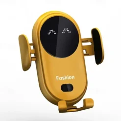 Wireless Car Charger Phone Mount Car Wireless Charger Phone Holder Infrared Induction 10W Qi Fast Charge Compatible For All