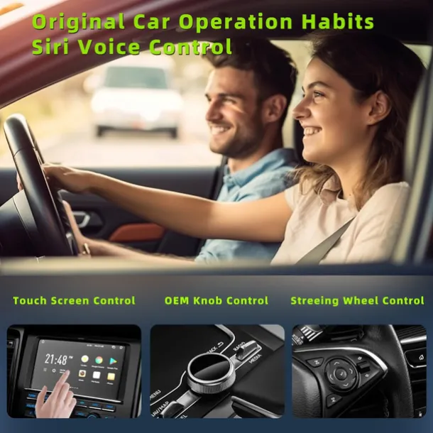 Wireless CarPlay Adapter for iPhone Apple Carplay Wireless Adapter Convert Wired to Wireless CarPlay Dongle Plug & Play WiFi Auto Fast Connect for Cars