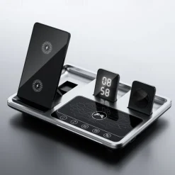 Wireless Charger 30W Output Power Wireless Charging Station Foldable Charging Station CE Certified Fast Wireless Charging MagSafe 4 in 1 For Compatible with any wireless charging enabled devices