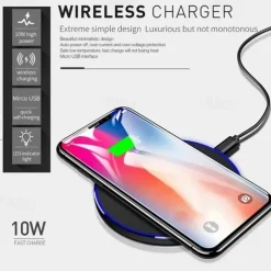 Wireless Charger 30W Quick Charging Pad Phone Charger Wireless Fast Charging Dock Charger for Apple Iphone Samsung Xiaomi Huawei Android Mobile Phones