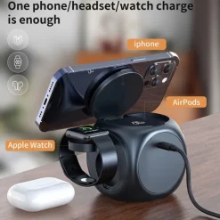 Wireless Charger Wireless Charging Station CE Certified Magnetic 3 in 1 For Smart Watch Compatible with any wireless charging enabled devices