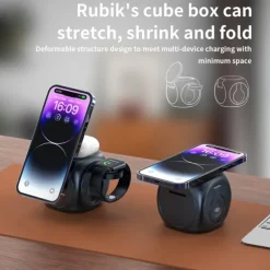 Wireless Charger Wireless Charging Station CE Certified Magnetic 3 in 1 For Smart Watch Compatible with any wireless charging enabled devices