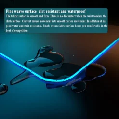 Wireless Charging Mouse Pad Gamer Mousepad Oversized RGB Luminous Desk Mat Computer Laptop Keyboard Non-slip Glowing LED Cushion