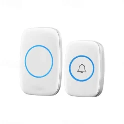 Wireless Doorbell kitPlug-in Receiverelderly pagerWaterproof Push Button with 1000 feet Operating Range 5 Volume Levels60 ChimesLED flash&CD Sound For Home/Office/Classroom Use