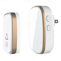 Wireless doorbell loud enough at 1000 feet with 4 levels of volume and silent mode doorbell LED blinking