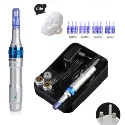 Wireless Dr Pen Ultima A6 Electric Derma Stamp Rechargeble Dermapen Microneedling For Skin Care Semi Permanent Tattoo Salon Beauty Device
