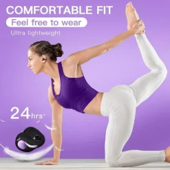 Wireless Ear Clip Bone Conduction Headphones Headset Clip On Open Ear Earbuds Bone Conduction Earbuds Head Set Workout Cycling Running Work Headphones Bone Conducting Induction Earphones