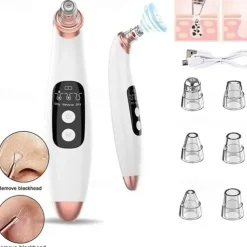 Wireless Electric Blackhead Remover Pore Vacuum Acne Pimple Removal Tool Acne Needle Set