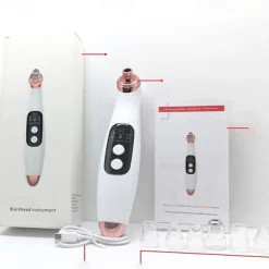 Wireless Electric Blackhead Remover Pore Vacuum Acne Pimple Removal Tool Acne Needle Set
