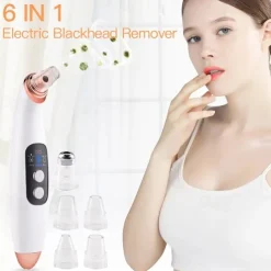 Wireless Electric Blackhead Remover Pore Vacuum Acne Pimple Removal Tool Acne Needle Set