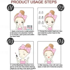 Wireless Electric Blackhead Remover Pore Vacuum Acne Pimple Removal Tool Acne Needle Set