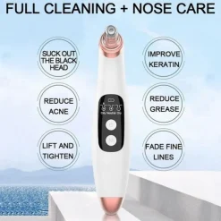 Wireless Electric Blackhead Remover Pore Vacuum Acne Pimple Removal Tool Acne Needle Set