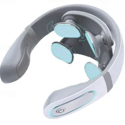 Wireless Electronic Neck Massager 4D Shiatsu Cervical Massager Stiff Neck Massage Health Care Therapy Pulse Pain Relief