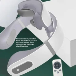 Wireless Electronic Neck Massager 4D Shiatsu Cervical Massager Stiff Neck Massage Health Care Therapy Pulse Pain Relief