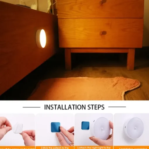 Wireless Motion Sensing Wall Light Charging Night Light Night Automatic Sensing Light Kitchen Bedroom Decorative Light