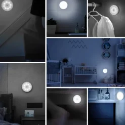 Wireless Motion Sensing Wall Light Charging Night Light Night Automatic Sensing Light Kitchen Bedroom Decorative Light