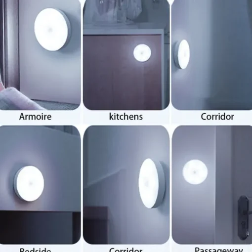 Wireless Motion Sensing Wall Light Charging Night Light Night Automatic Sensing Light Kitchen Bedroom Decorative Light