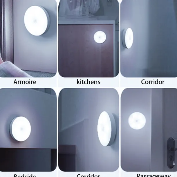 Wireless Motion Sensing Wall Light Charging Night Light Night Automatic Sensing Light Kitchen Bedroom Decorative Light
