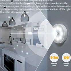 Wireless Motion Sensing Wall Light Charging Night Light Night Automatic Sensing Light Kitchen Bedroom Decorative Light
