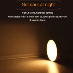 Wireless Motion Sensing Wall Light Charging Night Light Night Automatic Sensing Light Kitchen Bedroom Decorative Light