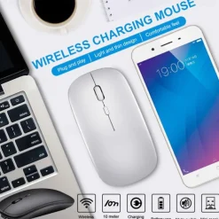Wireless Optical Mouse Mice 2.4GHz USB Receiver Portable Mini Mice Rechargeable Adjustable DPI Levels Bluetooth Mouse Mice
