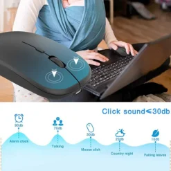 Wireless Optical Mouse Mice 2.4GHz USB Receiver Portable Mini Mice Rechargeable Adjustable DPI Levels Bluetooth Mouse Mice