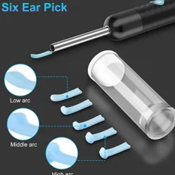 Wireless Visual Silicone Ear Spoon Endoscope Earpick HD Camera Ear Wax Remover Luminous Otoscope Ear Cleaning Tool