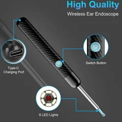 Wireless Visual Silicone Ear Spoon Endoscope Earpick HD Camera Ear Wax Remover Luminous Otoscope Ear Cleaning Tool