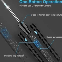 Wireless Visual Silicone Ear Spoon Endoscope Earpick HD Camera Ear Wax Remover Luminous Otoscope Ear Cleaning Tool