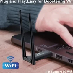 Wireless Wifi Signal Amplifier 300Mbps 2.4G Portable Signal BoosterRepeater USB-Powered High-Power WiFi Hotspot Extender ForComputer Office Indoor