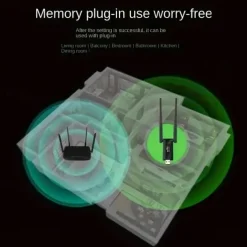 Wireless Wifi Signal Amplifier 300Mbps 2.4G Portable Signal BoosterRepeater USB-Powered High-Power WiFi Hotspot Extender ForComputer Office Indoor