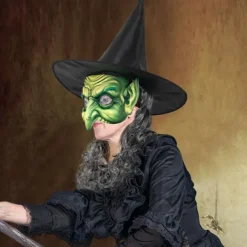 Witch Costume Accessory Sets Hat Mask Adults' Women's Scary Costume Halloween Carnival Easy Carnival Costume for Walpurgis Night