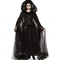 Witch Devil Ghost Bride Halloween Cosplay Costume Party Costume Masquerade Walpurgis Night Outfits Cosplay Adults' Women's Masquerade Mardi Gras Performance Party Halloween Easy Halloween Costumes