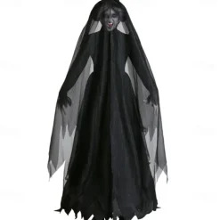 Witch Devil Ghost Bride Halloween Cosplay Costume Party Costume Masquerade Walpurgis Night Outfits Cosplay Adults' Women's Masquerade Mardi Gras Performance Party Halloween Easy Halloween Costumes