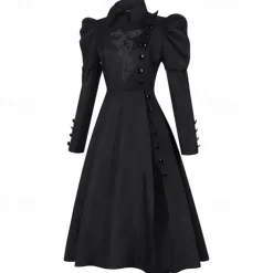 Witch Elphaba Dress Cloak Outfits Walpurgis Night Movie TV Theme Costumes Movie Cosplay for Women's Adults' Halloween Carnival Mardi Gras Performance Party Stage