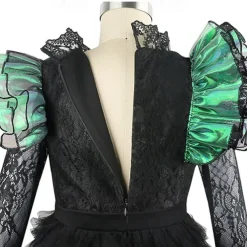 Witch Fairy Elphaba Dress Tulle Dresses Movie Cosplay Costume Carnival Costume Walpurgis Night Dress Up Movie Cosplay for Girls' Kids Halloween Carnival World Book Day Performance Party Comic Con