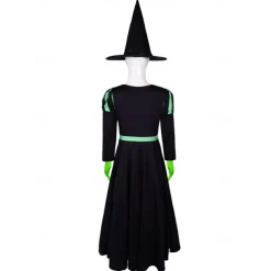 Witch Glinda Elphaba Dress Outfits Costume Walpurgis Night Movie TV Theme Costumes Movie Cosplay for Girls' Kid's Halloween Carnival Mardi Gras Performance Party Stage