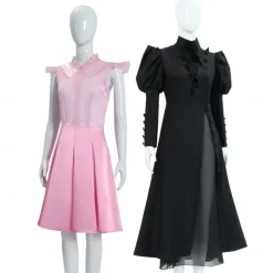 Witch Glinda Elphaba Dress Outfits Costume Walpurgis Night Movie TV Theme Costumes Movie Cosplay for Women's Adults' Halloween Carnival Mardi Gras Performance Party Stage