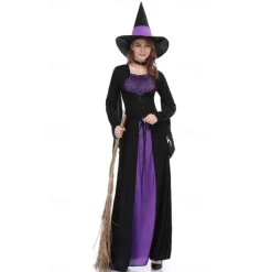Witch Halloween Cosplay Costume Party Costume Masquerade Walpurgis Night Outfits Adults' Women's Masquerade Mardi Gras Performance Party Halloween Easy Halloween Costumes Dress Up