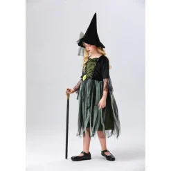 Witch Halloween Dress Cosplay Costume Walpurgis Night Cosplay Kid's Girls' Carnival Masquerade Mardi Gras Performance Party Halloween Easy Halloween Costumes Dress Up