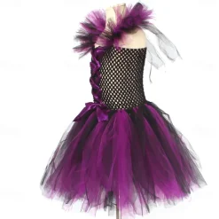 Witch Halloween Dress Cosplay Costume Tutu Walpurgis Night Cosplay Kid's Girls' Carnival Masquerade Mardi Gras Performance Party Halloween Easy Halloween Costumes Dress Up