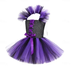 Witch Halloween Dress Cosplay Costume Tutu Walpurgis Night Cosplay Kid's Girls' Carnival Masquerade Party / Evening Easy Halloween Costumes Dress Up